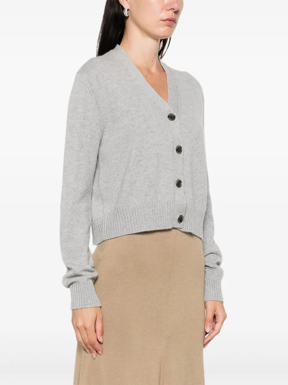 Lisa Yang Marion cropped vest met knopen Grijs