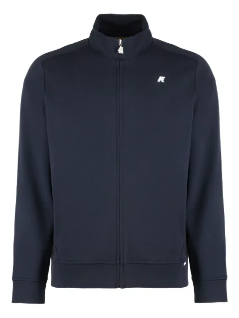 K-Way full-zip logo-patch sweatshirt