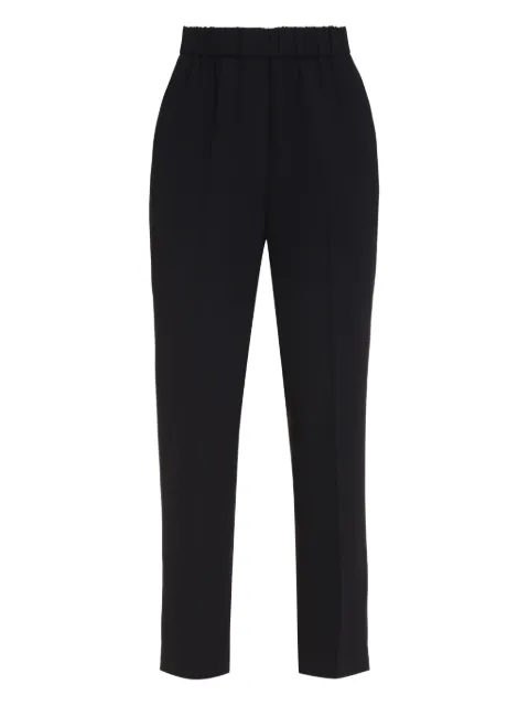Peserico elastic-waist trousers