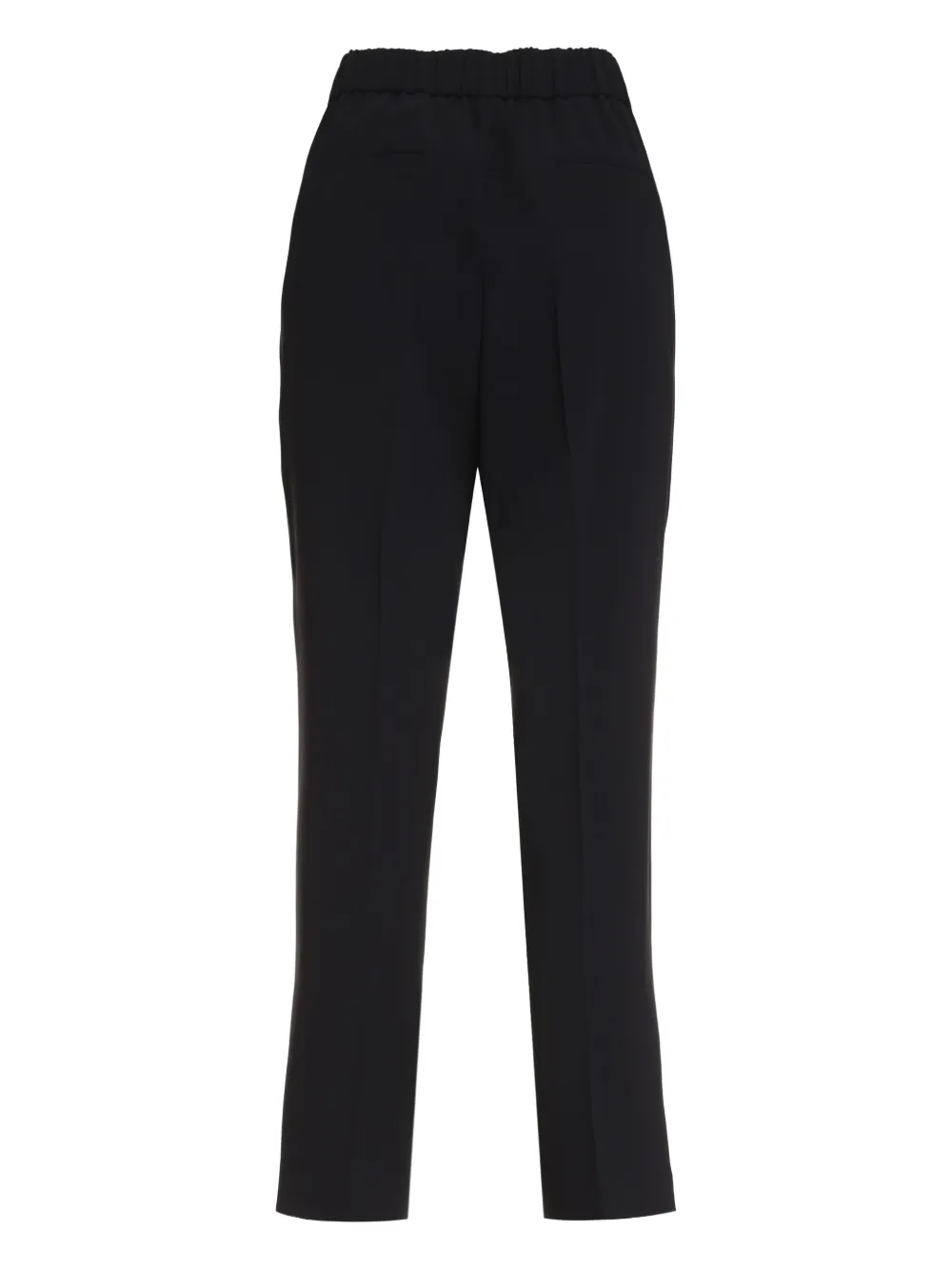 Peserico elastic-waist trousers Zwart