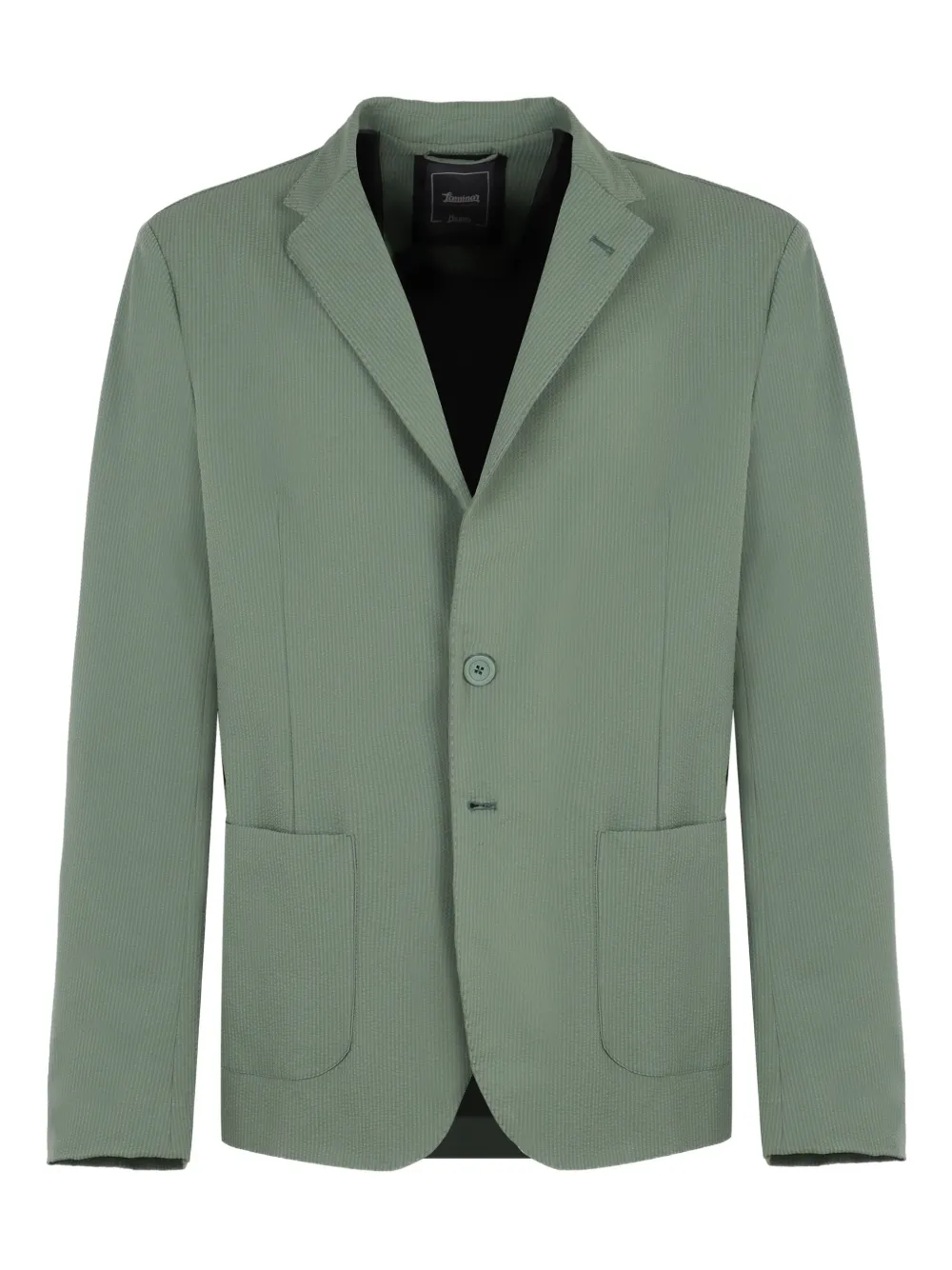 Herno single-breasted lapel blazer Groen