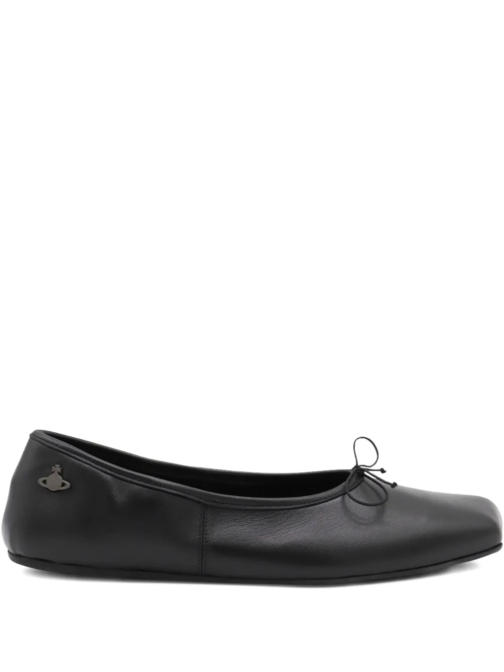 Vivienne Westwood Rudolph leather ballet flats Black