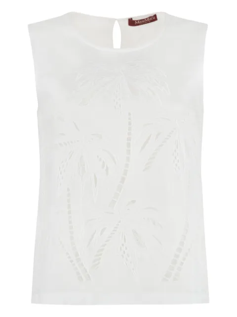 Max Mara Giostra broderie-anglaise top