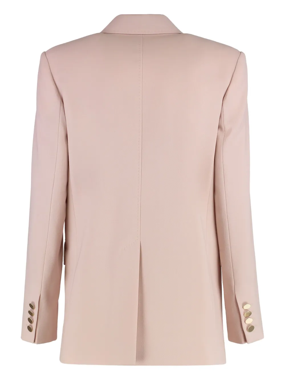 Max Mara Edicola double-breasted flap-pocket blazer Roze
