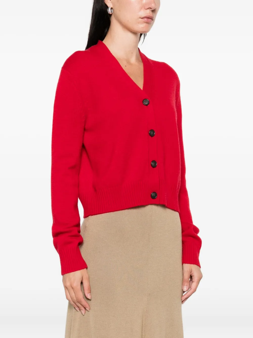 Lisa Yang Marion kasjmier vest met knopen Rood