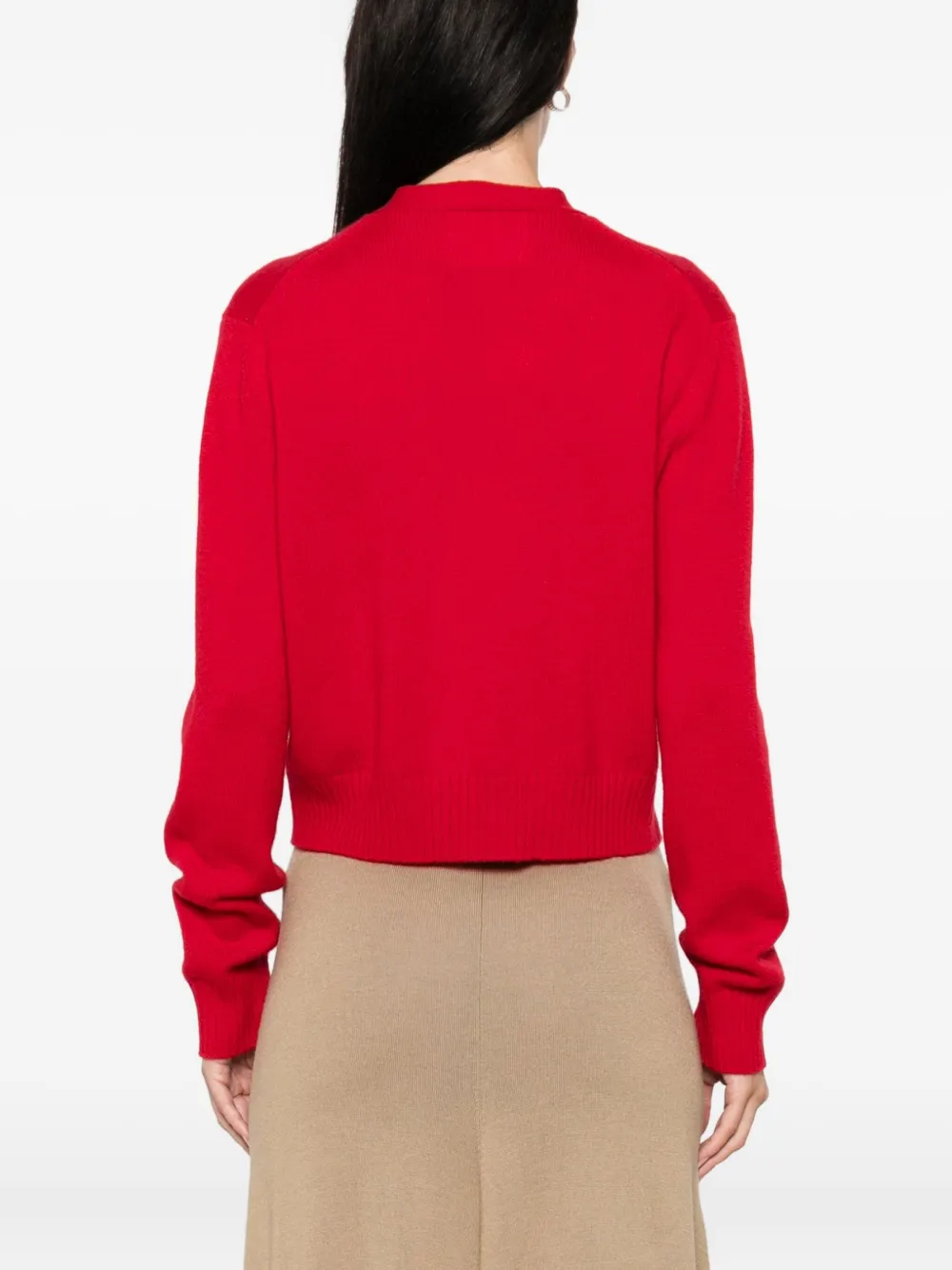 Lisa Yang Marion kasjmier vest met knopen Rood