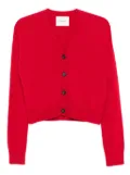 Lisa Yang Marion button-front cashmere cardigan - Red