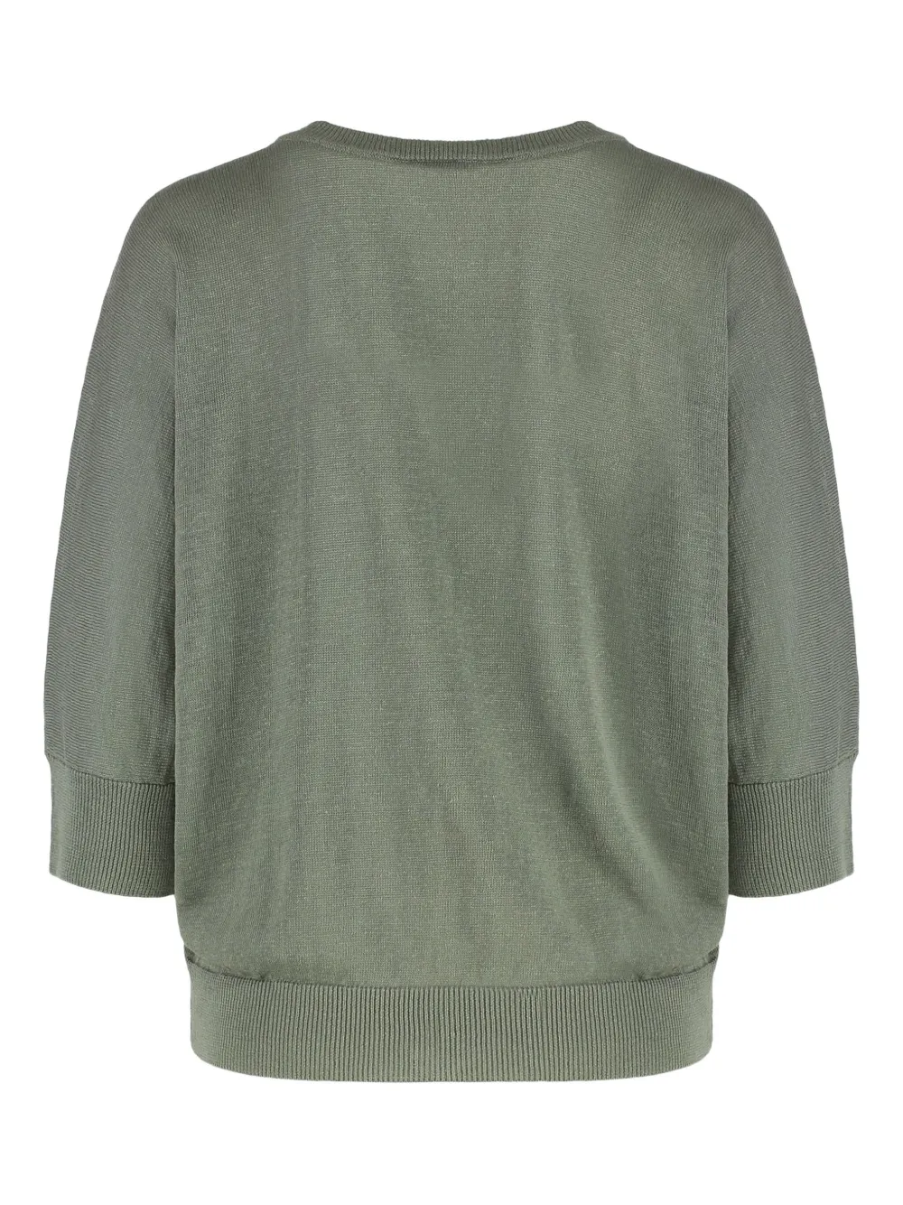 Peserico crop-sleeve sweater Wit