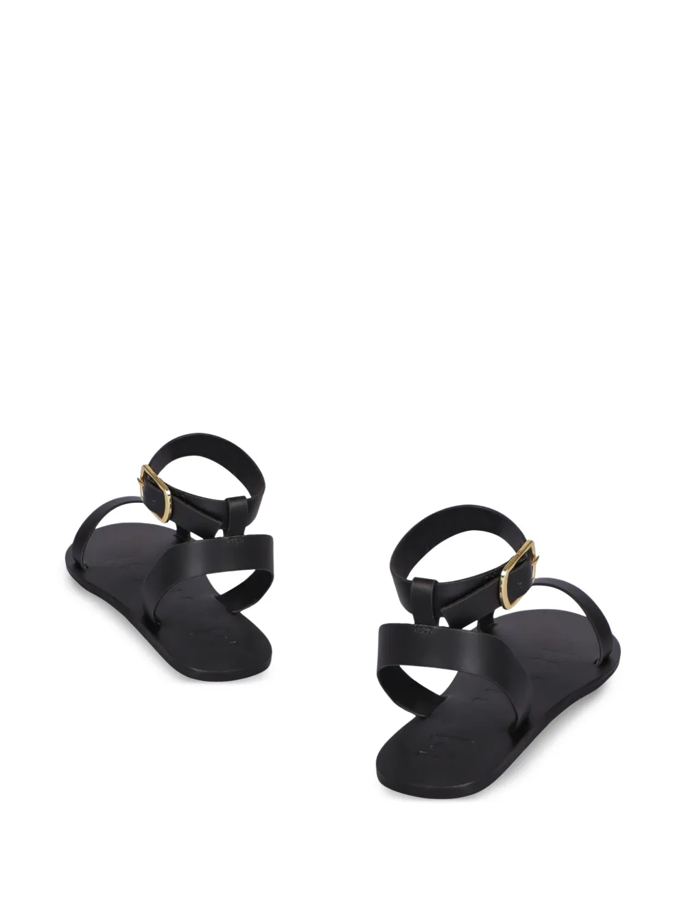 Manebi ankle-strap leather sandals Black