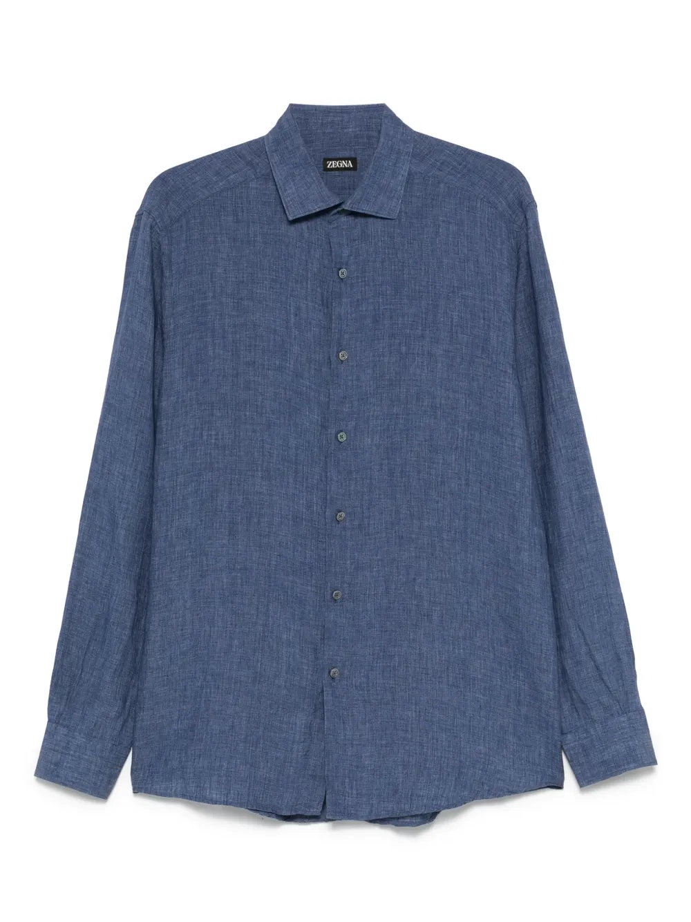 Zegna Hemd aus Leinen | Blau | Image 1