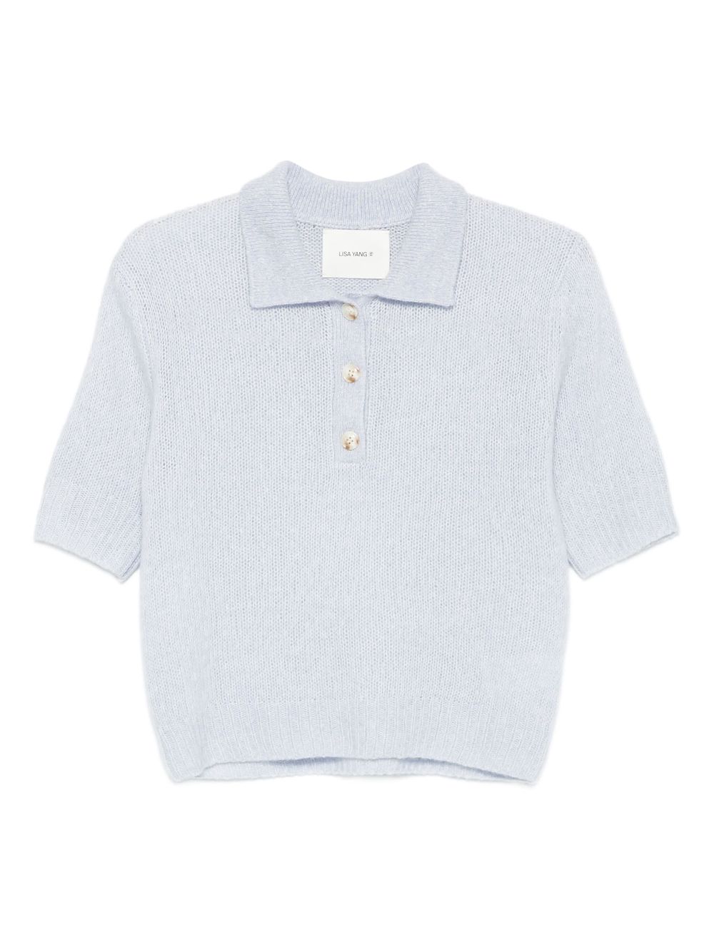 Lisa Yang Masy polotop met korte mouwen Blauw
