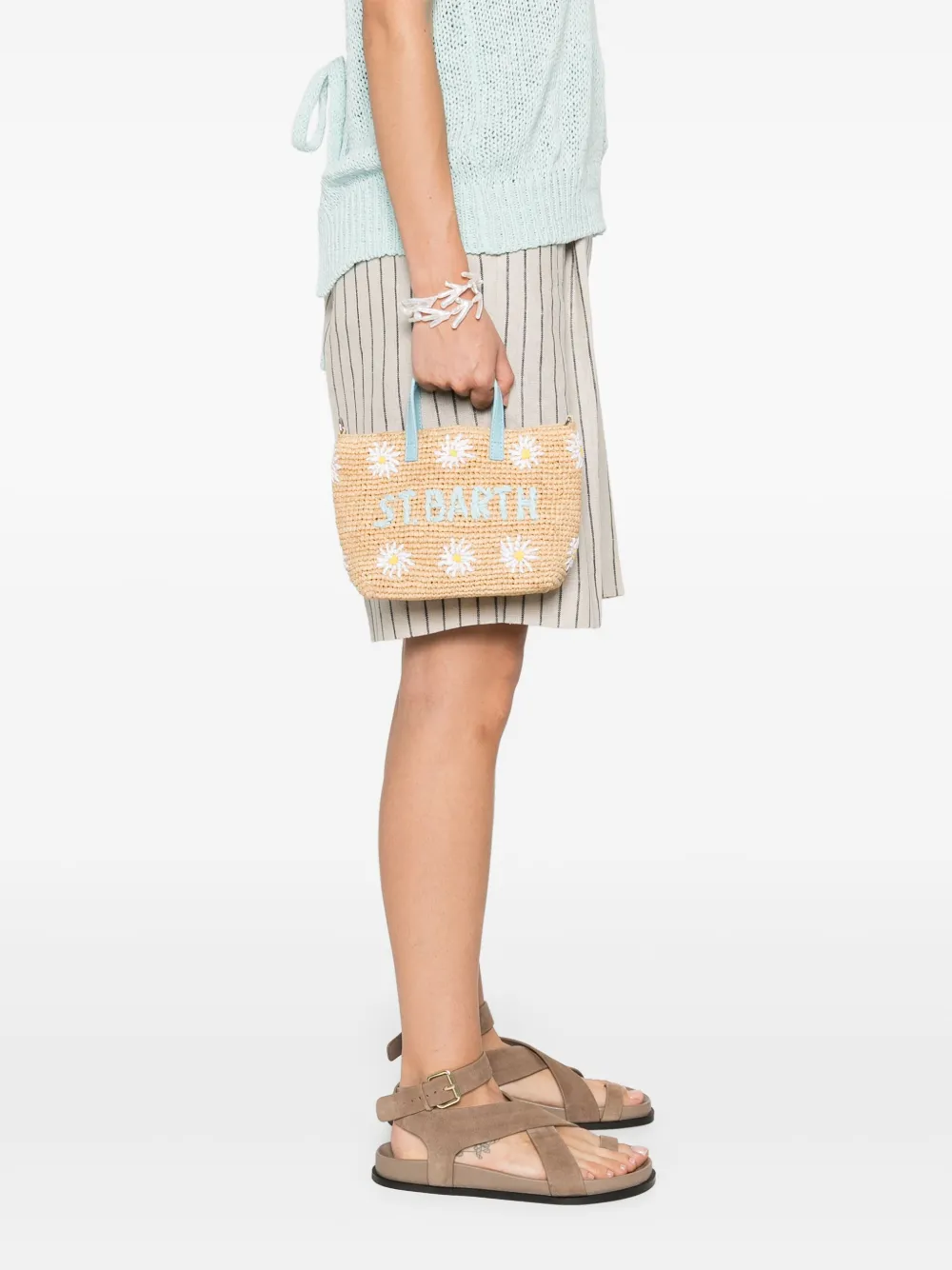 MC2 Saint Barth raffia tote bag | Sacs porté épaule | Image 2