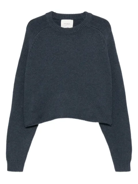 Lisa Yang round-neck cropped sweater