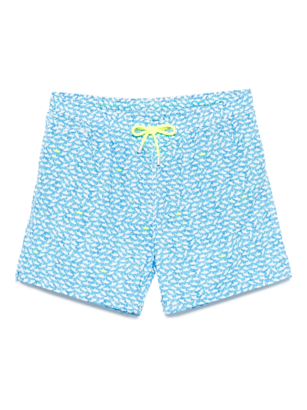 MC2 Saint Barth Zwembroek met vissenprint Blauw