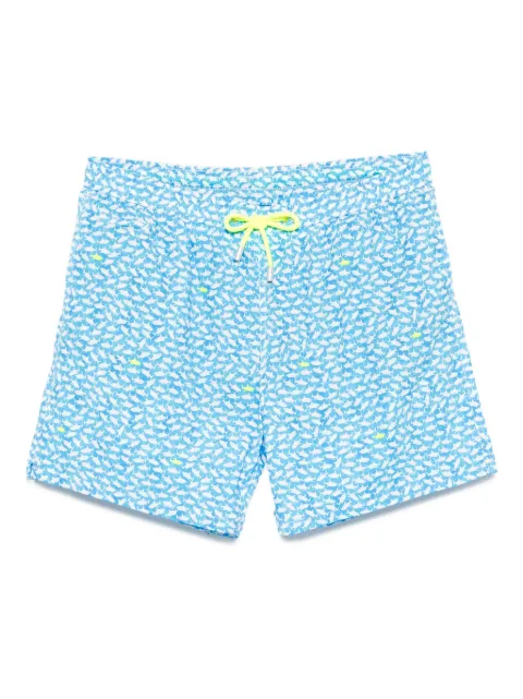 MC2 Saint Barth fish-print swim shorts