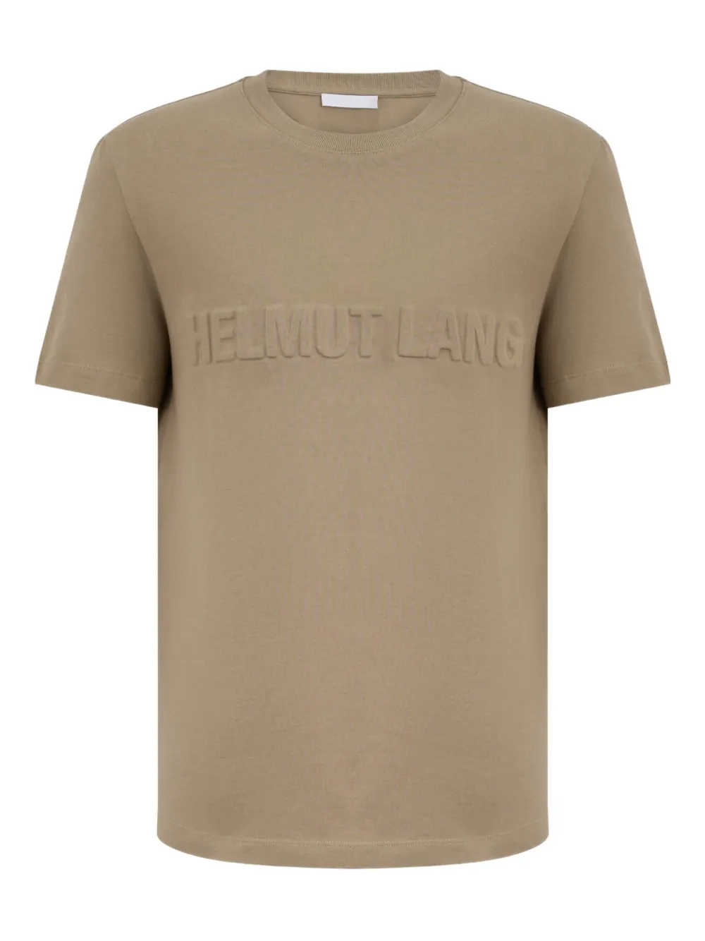 Helmut Lang T-shirt met logo-reliëf Bruin