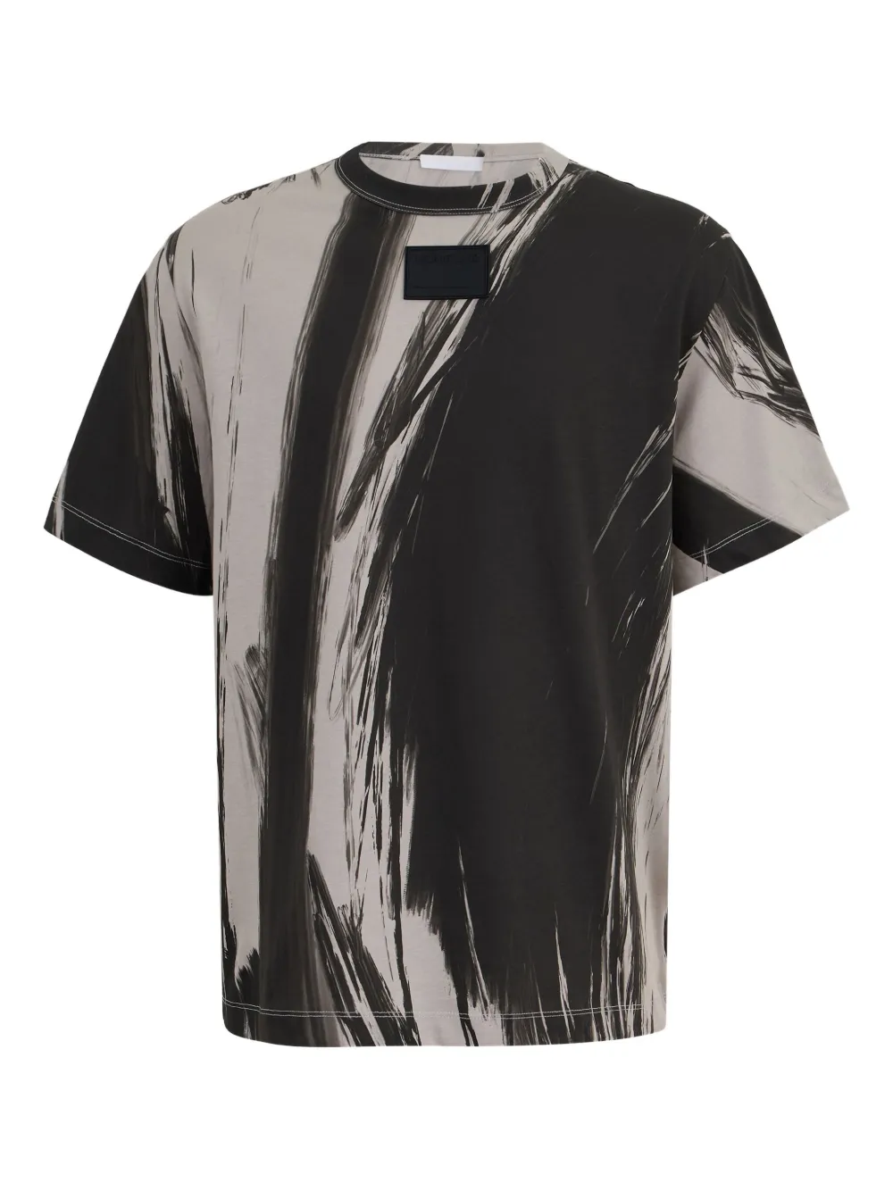 Helmut Lang T-shirt met verenprint Grijs