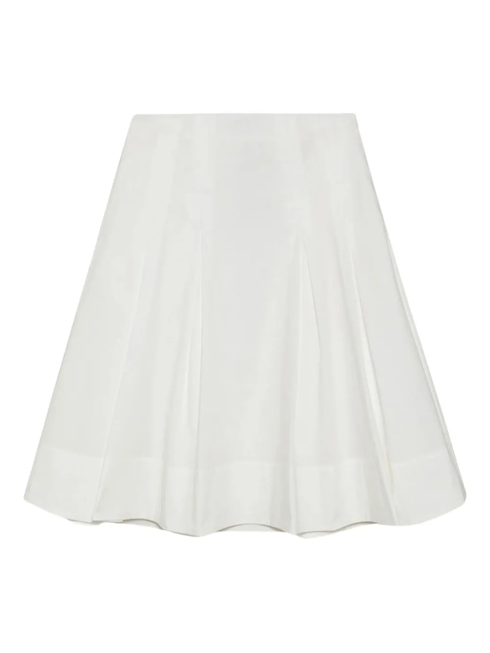 Simkhai Samantha Pleated Midi Skirt In White