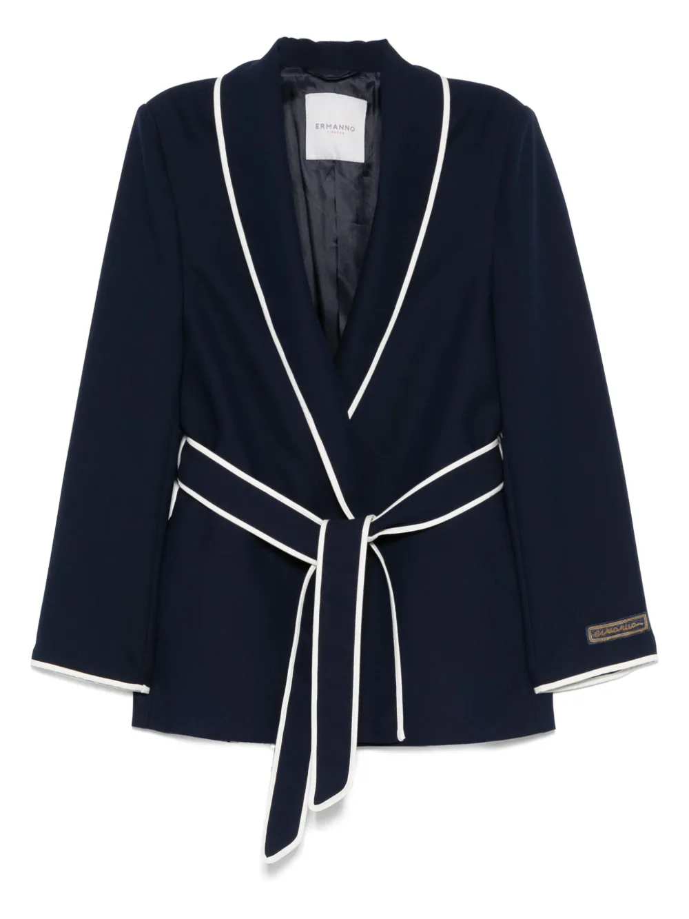ERMANNO FIRENZE  blazer à taille ceinturée | bleu | Image 1