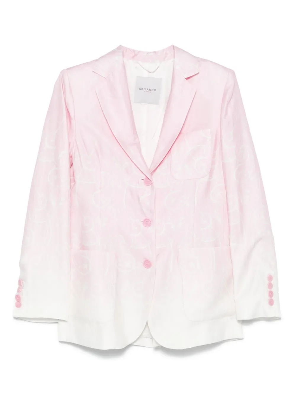 ERMANNO FIRENZE  ombré-effect blazer | Pink | Image 1