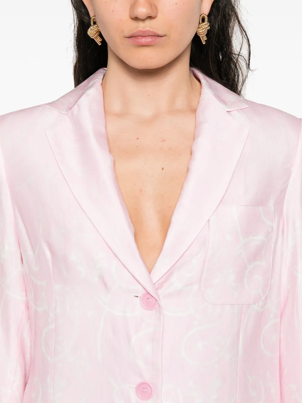 ERMANNO FIRENZE Blazer met ombré-effect Roze