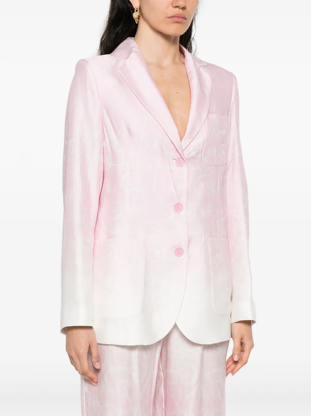 ERMANNO FIRENZE Blazer met ombré-effect Roze