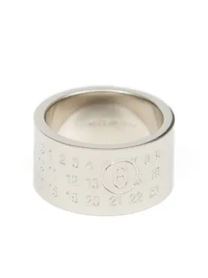 Maison Margiela numbers-motif Twisted Ring | Silver | FARFETCH GE