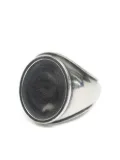 MM6 Maison Margiela Minimal logo 4mm ring - Silver