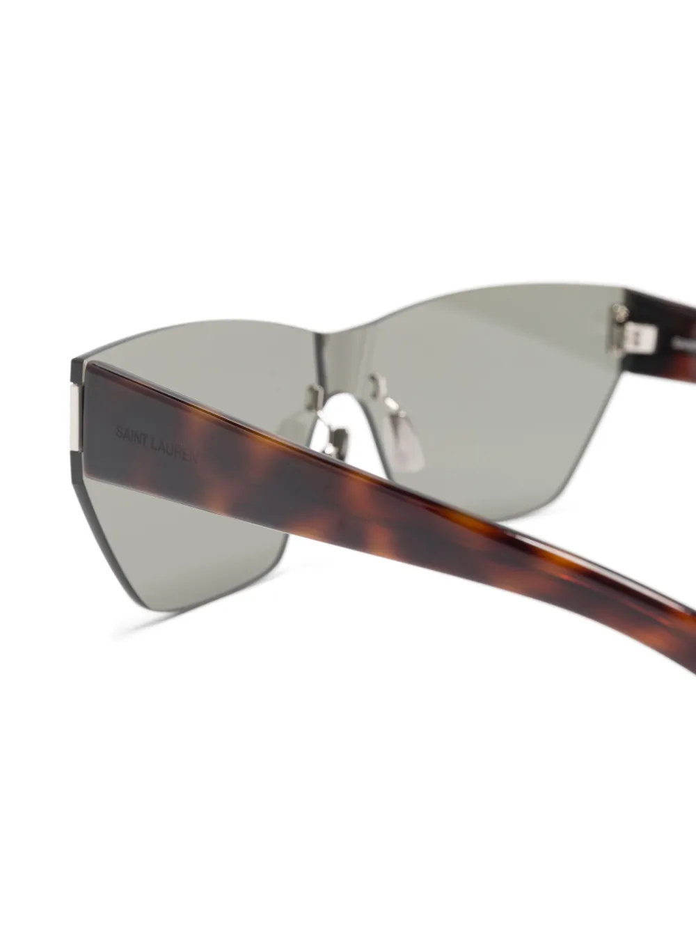 Saint Laurent Eyewear Zonnebril met oversized montuur Zwart