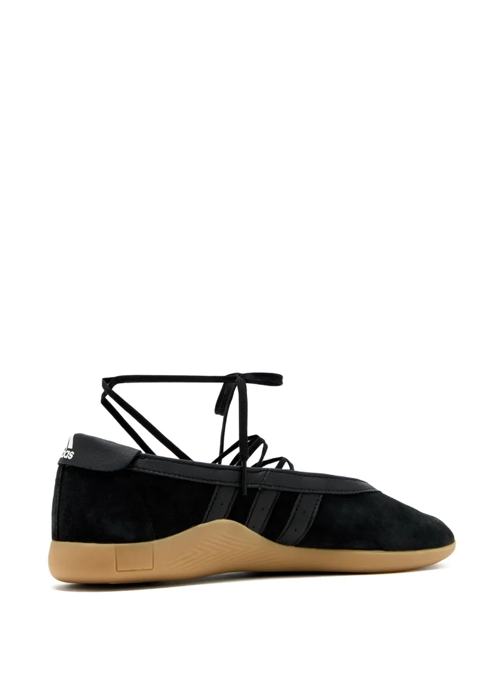 adidas laced ballet flats Black