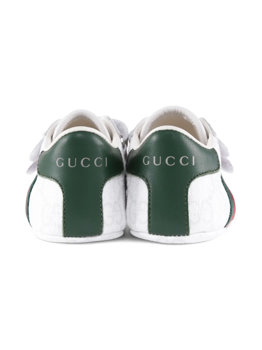 Gucci Kids Web-detail touch-strap sneakers White