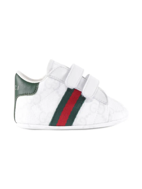 ちぃページ♡⃜ Gucci Kids Web-detail touch-strap Sneakers | White | FARFETCH