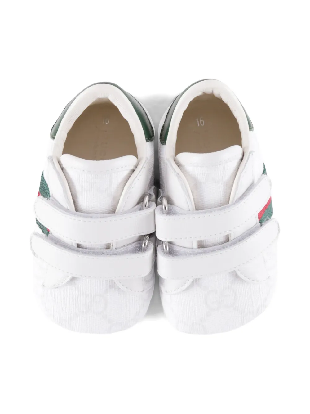 Gucci Kids Web-detail touch-strap sneakers White