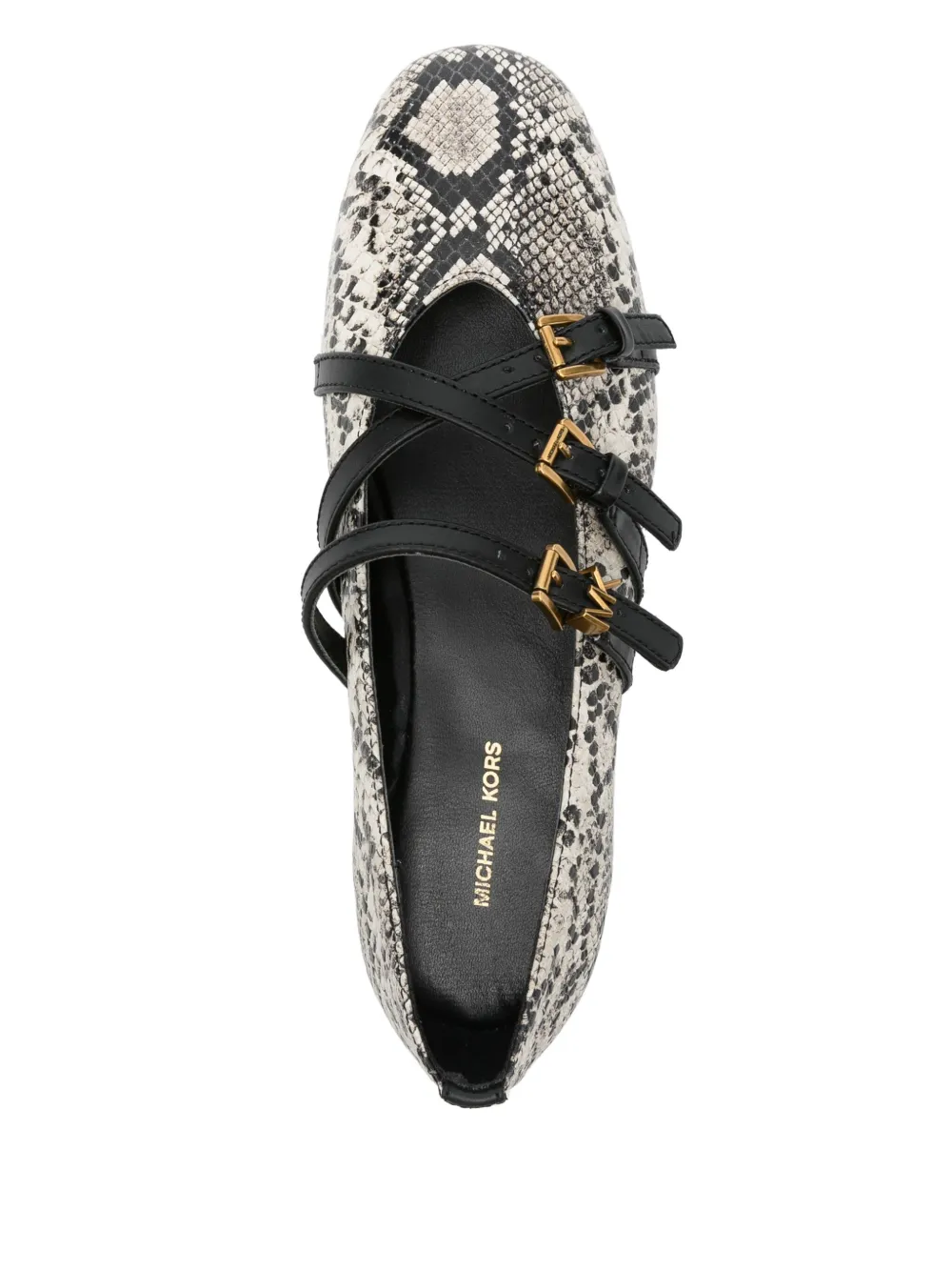 Michael Kors leather ballet flats Neutrals
