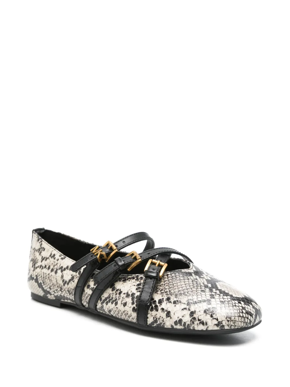 Michael Kors leather ballet flats Neutrals