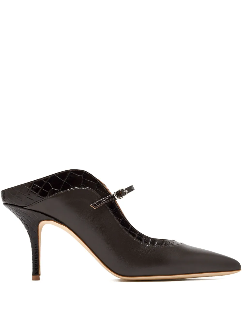 Malone Souliers pointed-toe heeled mules Brown
