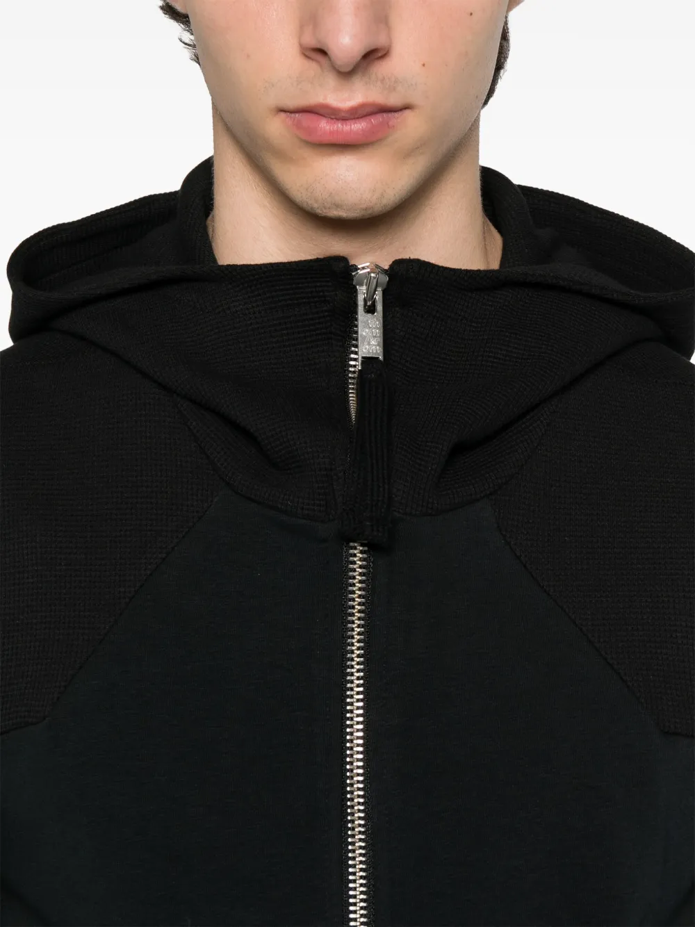 Thom Krom Hoodie van katoenblend Zwart