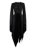 A.W.A.K.E. Mode pleated wrap dress - Black