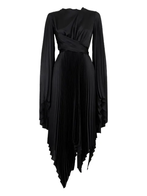 A.W.A.K.E. Mode pleated wrap dress