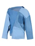 A.W.A.K.E. Mode patchwork denim top - Blue