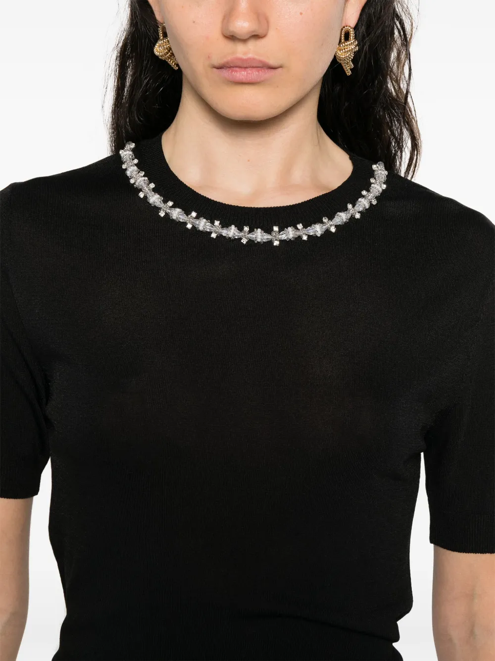 ERMANNO FIRENZE T-shirt met ronde hals Zwart