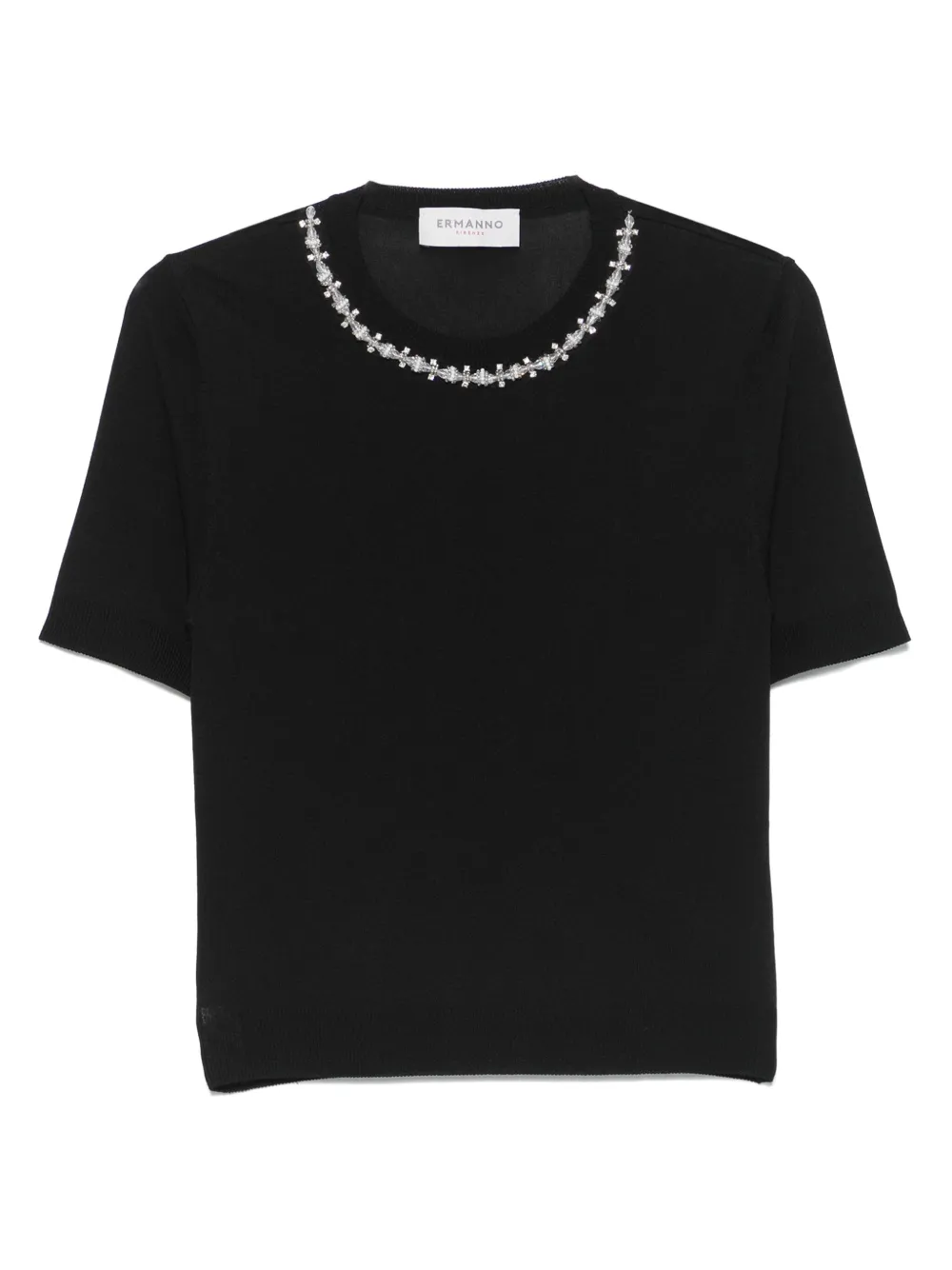 ERMANNO FIRENZE  playera con cuello redondo | negro | Image 1