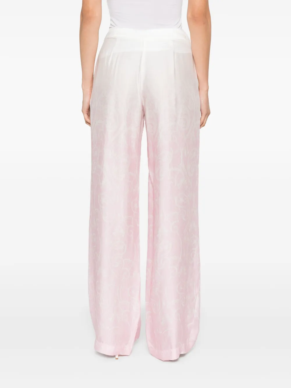 ERMANNO FIRENZE Broek met wijde pijpen Wit