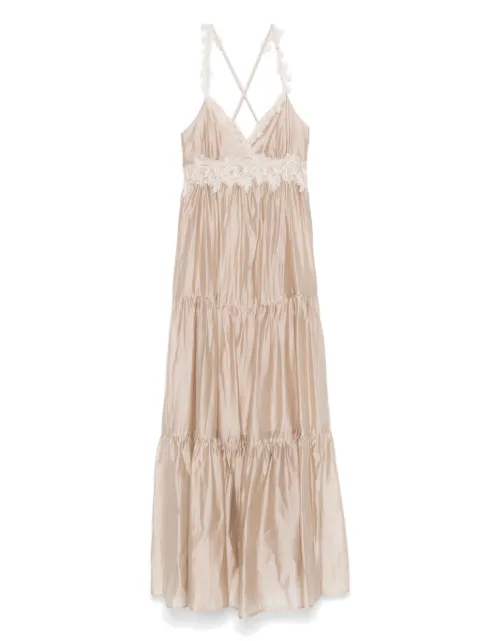 ERMANNO FIRENZE  lace-trim maxi dress