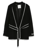 ERMANNO FIRENZE contrast-trim blazer - Black