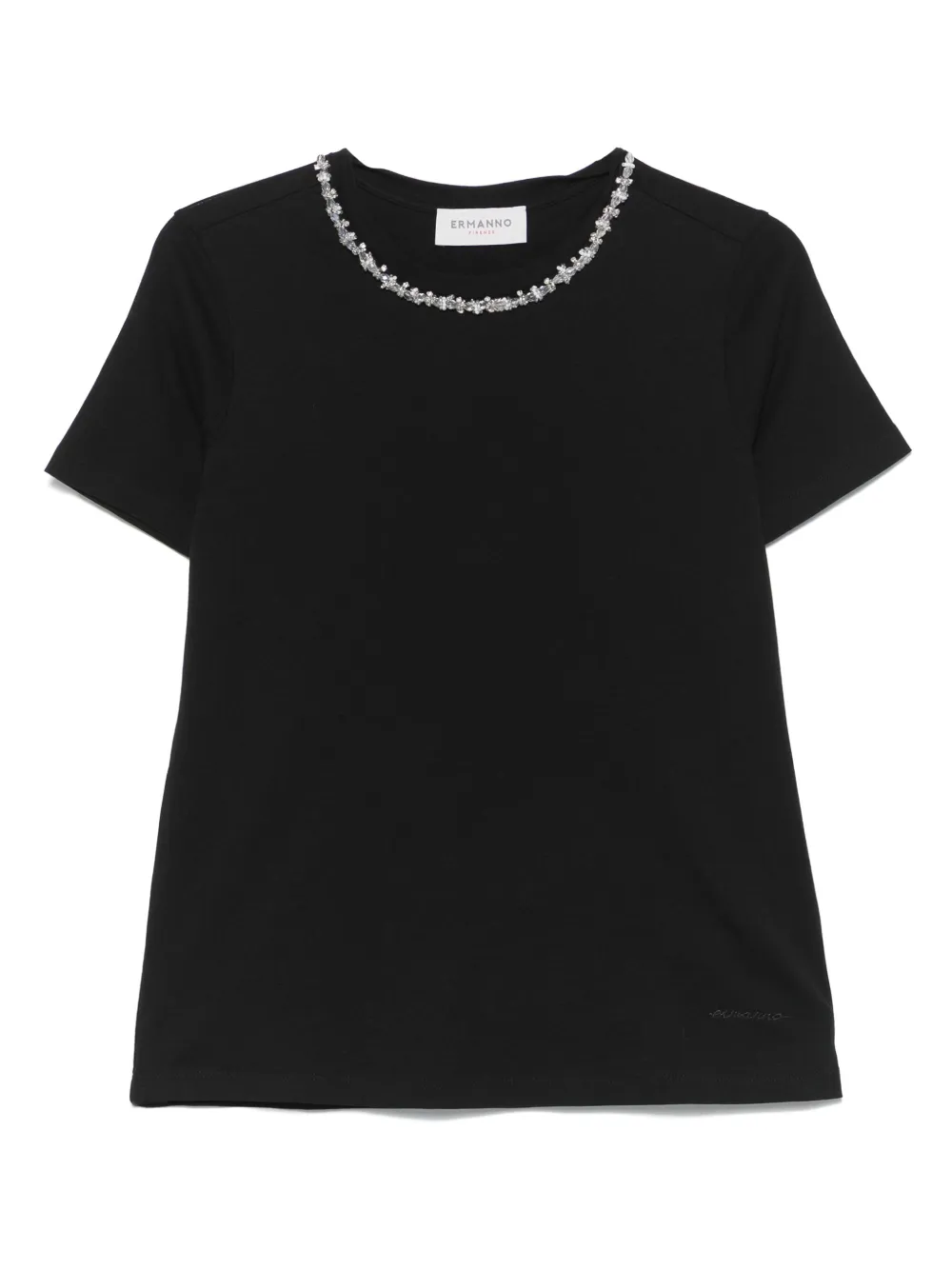 ERMANNO FIRENZE  playera con detalles de cristal | negro | Image 1