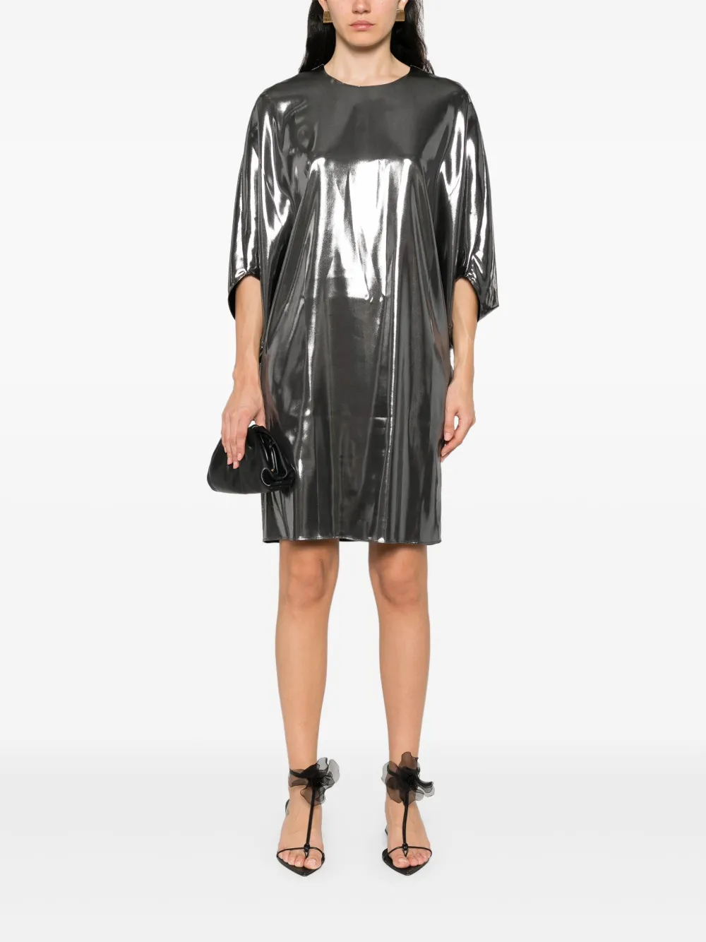 Barbara Bui metallic dress - Zilver