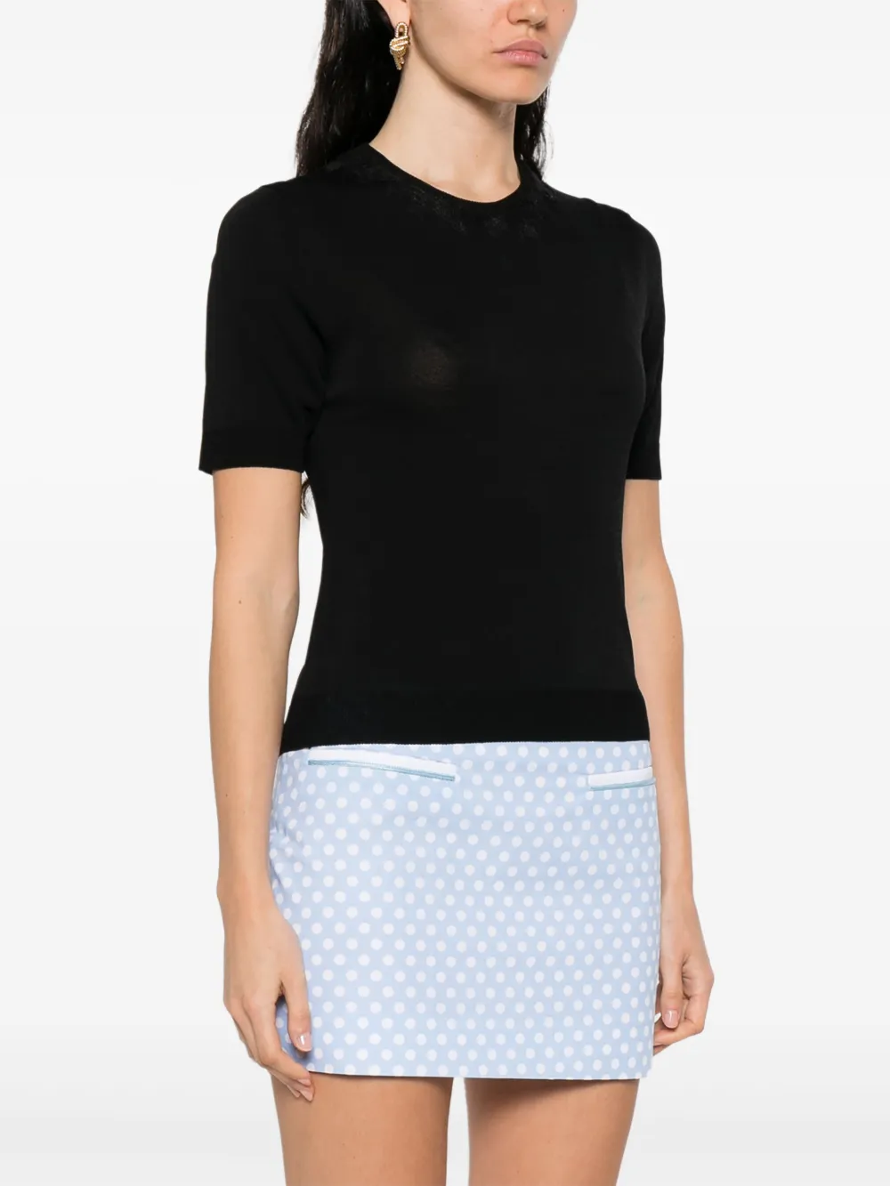 ERMANNO FIRENZE T-shirt met korte mouwen Zwart