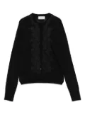 ERMANNO FIRENZE embroidered-lace cardigan - Black