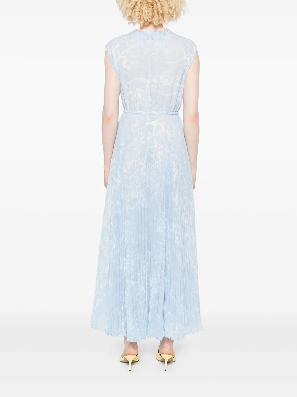 ERMANNO FIRENZE Maxi-jurk met kant Blauw
